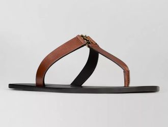 Saint Laurent babylone flat sole thong strap sandals