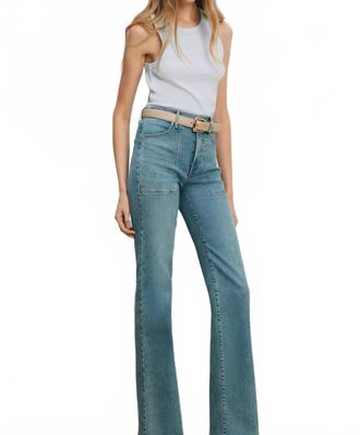 Veronica Beard Jordyn Cropped Tank Top In River Mist