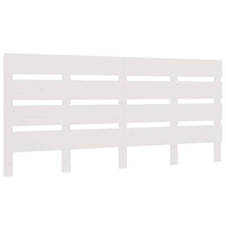 vidaXL Cabecero Madera Maciza De Pino Blanco 180x3x80 Cm Vidaxl