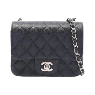 Chanel Pre-owned Vintage Schoudertas - Dames - Pre-owned - Zwart - Maat: ONE Size Leer