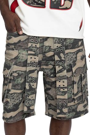The Kooples Mens Cargo Shorts In Camouflage