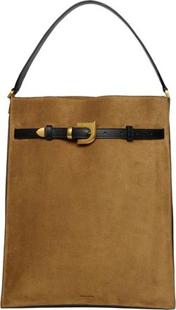 Nanushka Borsa tote Harmonica maxi con fibbia - Marrone