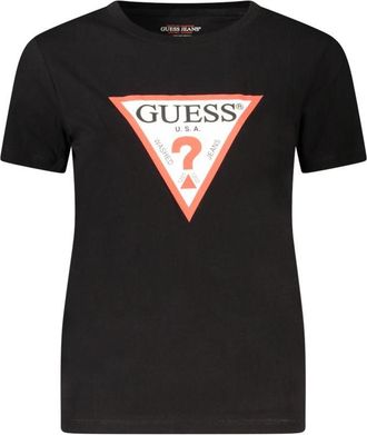 Guess Zwarte Katoenen Dames T-Shirt