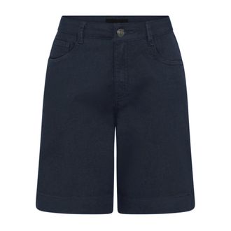 C.Ro Navy Blauwe Casual Emma Shorts - Dames - Korte broeken - Blauw - Maat: 3XL Katoen