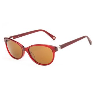 Loewe Accessoires, Dames, Rood, ONE Size, Glanzend Donker Bourgondi&euml; Zonnebril