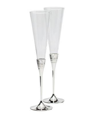 Wedgwood Vera Wang For Wedgwood With Love Toasting Flute Pair With $14 Credit