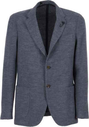 Lardini Blazers, male, Gray, Size: 3XL Giacca Liknit