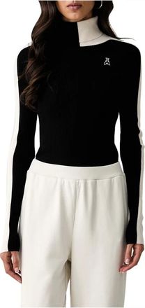 Patrizia Pepe Dolcevita bicolore - - Knitwear - Donna - Nero - M