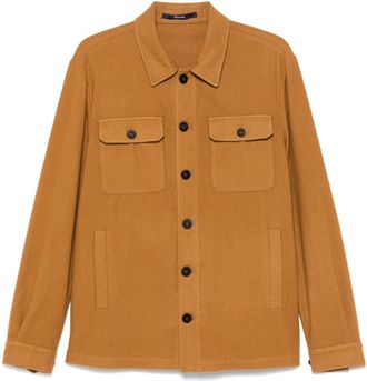 Drumohr cashmere overshirt - men - Cashmere - 50 - Neutrals