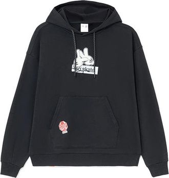 Li-Ning x OG_SLICK Crossover Skateboard Series Hoodie Black AWDS173-3