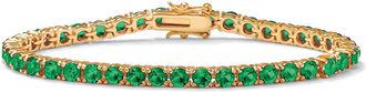 Palm Beach Jewelry Birthstone Tennis Bracelet in Gold-Plated