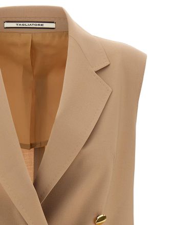 Tagliatore Virgin Wool Sleeveless Womens Jacket