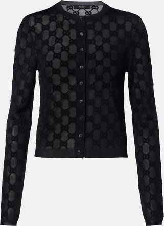 Gucci GG cr&ecirc;pe cardigan