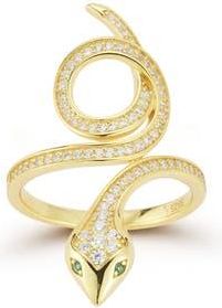 Glaze Jewelry Cubic Zirconia Snake Ring in Gold at Nordstrom Rack, Size 7