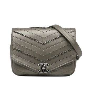 Chanel Chanel 19 Schoudertas Grijze Leder