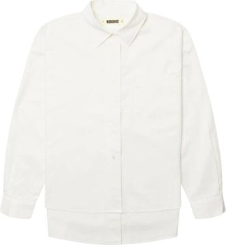 Woodbird OVZ Shirt - Dames - Blouses & Shirts - Wit - Maat: S
