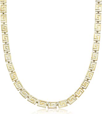 Ross-Simons Italian 14kt Yellow Gold-Plated Greek Key Necklace