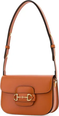 Gucci Womens Shoulder Bag Orange Calf Skin