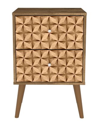 Manhattan Comfort Liberty Mid Century Modern Nightstand