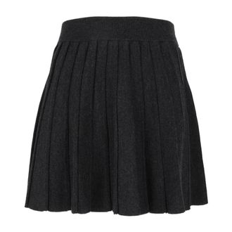 MC2 Saint Barth Gonna in Maglia Pliss&eacute; - - Skirts - Donna - Grigio - M
