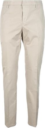 Dondup Spiritissimo Katoen Elastaan Broek - Heren - Slim Fit Broeken - Beige - W34 - Katoen - Broeken