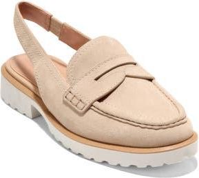 Cole Haan Gwendolyn Slingback Penny Loafer in Chestnut Light Sesame Suede at Nordstrom Rack, Size 9.5