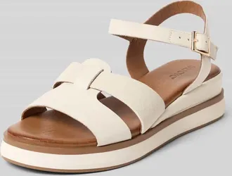 Inuovo Sandalen aus echtem Leder mit Schnalle in Offwhite, Gr&ouml;&szlig;e 36
