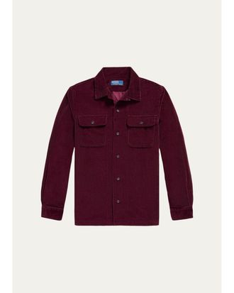 Polo Ralph Lauren Mens Classic-Fit Corduroy Camp Shirt