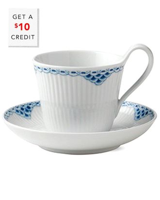 ROYAL COPENHAGEN Princess High Handle Cup & Saucerwith $10 Credit