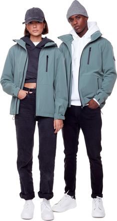 Alpine North CARMACKS UNISEX (RECYCLED) MIDWEIGHT RAIN SHELL JACKET