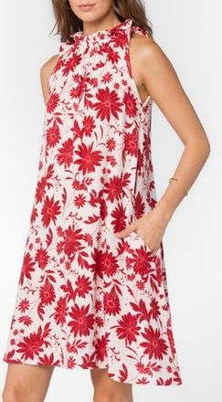 Velvet Heart Glenda Floral Swing Dress in Red Floral at Nordstrom Rack, Size Small