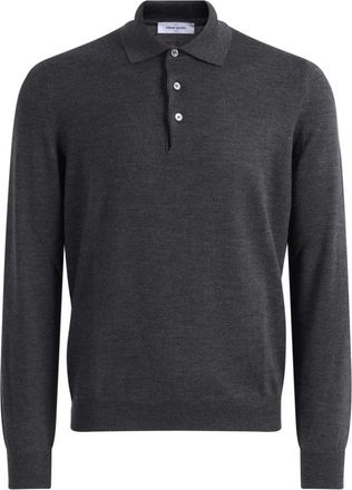Gran Sasso Truien & Vesten, Heren, Zwart, XL, Wol, Tennis Polo