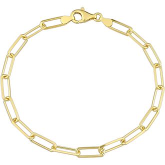 Delmar Mens Paperclip Chain Bracelet in Yellow at Nordstrom Rack