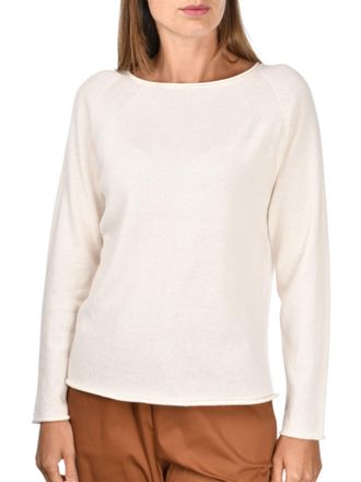 Gran Sasso Black Wide Neck Cashmere Top