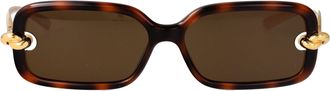 Bottega Veneta Rectangular Sunglasses Bv1439 S 002