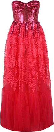 Elisabetta Franchi Dames, Jurken, Roze, Maat: S Poliester