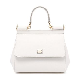 Dolce & Gabbana Handbags, female, White, Size: ONE SIZE Small Sicily Handbag