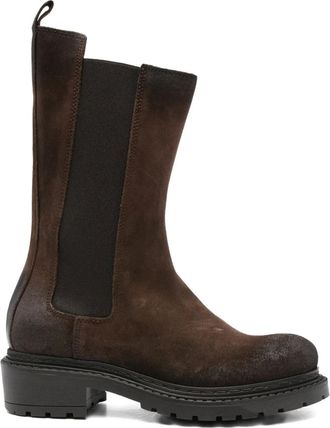 Métisse 40 mm Beatles suède laarzen met elastisch vlak - Bruin