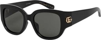 Gucci Zonnebrillen - Dames - Zonnebrillen - Zwart - 52 MM - Accessoires