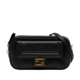 Fendi Pre-owned Vintage Crossbody Bag - Dames - Pre-owned - Zwart - Maat: ONE Size Leer