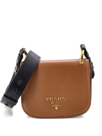 Prada Pionniere Saddle City Calfskin Small crossbody bag - Brown