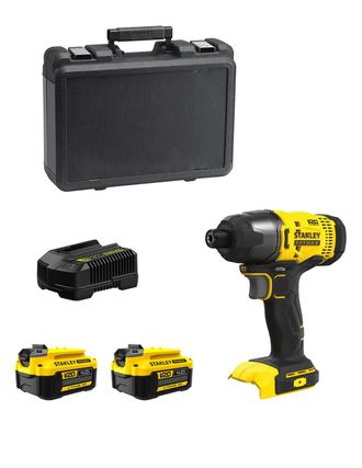Stanley Atornillador De Impacto Fatmax Sfmcf800m2k (2 X 4,0 Ah + Cargador + Malet&iacute;n)