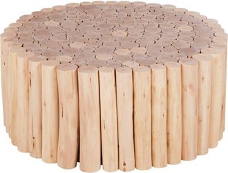 Maisons du monde Mesa auxiliar de madera de eucalipto