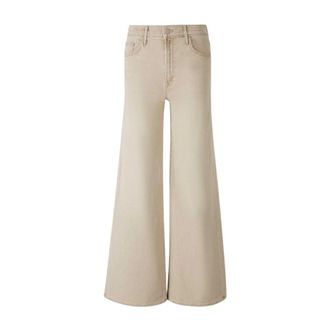 Mother Wide Jeans, female, Beige, Size: W28 The Undercover Sneak Jeans