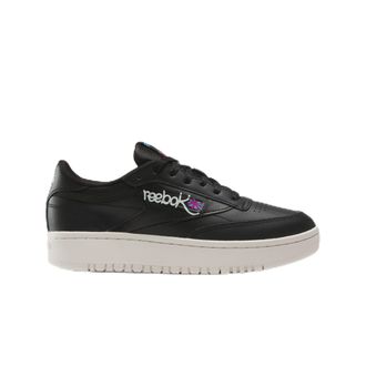 Reebok Female Adult Club C Double CBLACK/Chalk/LASPIN 7.5