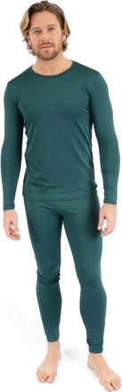Leveret Mens Solid Thermal Pajama Set in Uniform Green at Nordstrom, Size Xx-Large