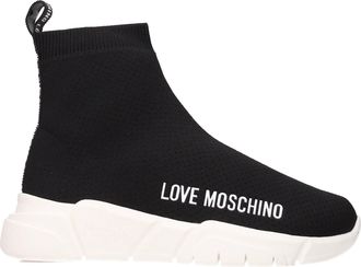 Love Moschino Sneakers Donna Tessuto Nero/Bianco