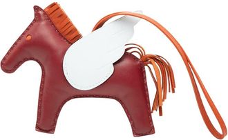 Herm&egrave;s Pre-owned Hermes Milo Lambskin and Swift Grigri Rodeo Pegase Bag Charm PM Ladies UKPINRCQ2Q3GWV6E