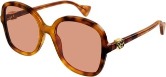 Gucci Sunglasses, female, Brown, Size: 56 MM Gg1178S Sunglasses