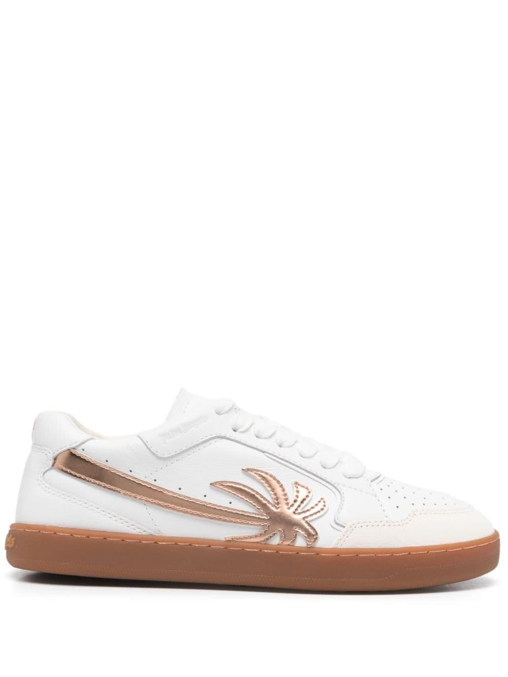【関税込み】PALM ANGELS NEW PALM 1 SNEAKERS NEW PALM 1 SUEDE in BLACK - WHITE for Men | Palm Angels®